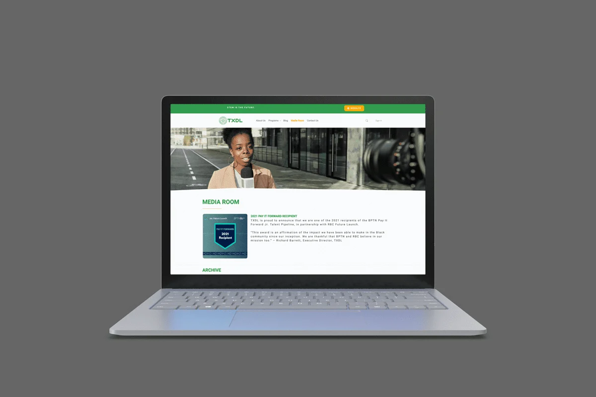 TXDL web page